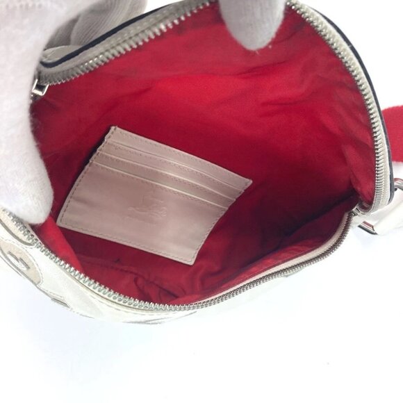 Christian Louboutin Mary Jane logo Mesh Bag Belt Bag Cross Shoulder Bag body bag - Picture 4 of 14